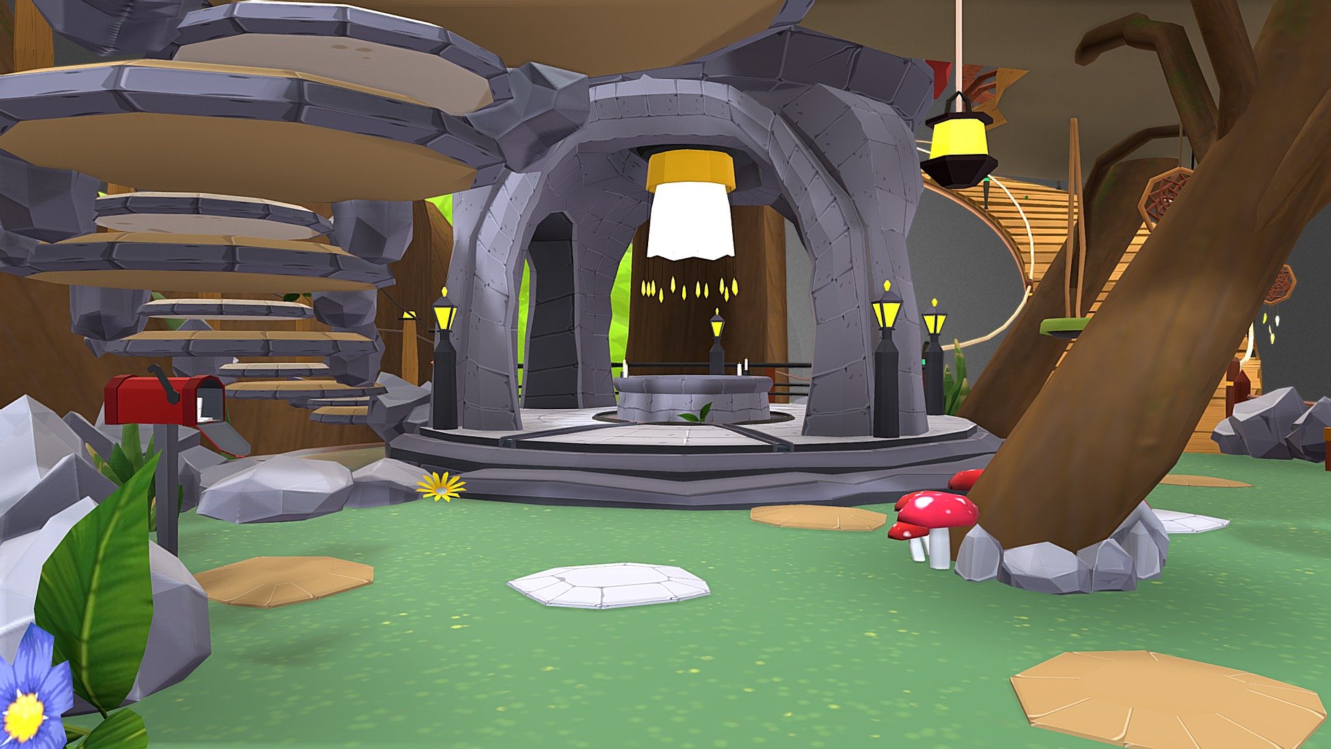 Wishing Well Treehouse Quest 3D model by Low Poly Models (LowPolyModelsWorld) [0949e18