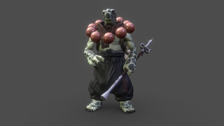 Turtle Monk 3D Model