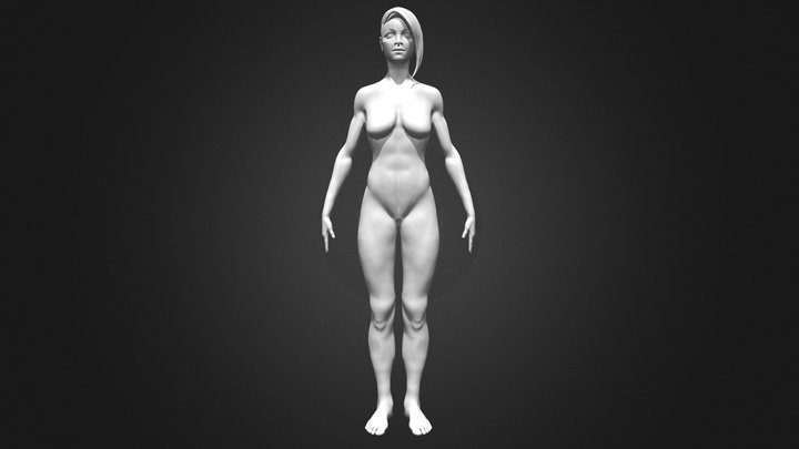 Wyatt Stanley Female Character HR 3D Model