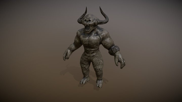 Stone Demon 3D Model