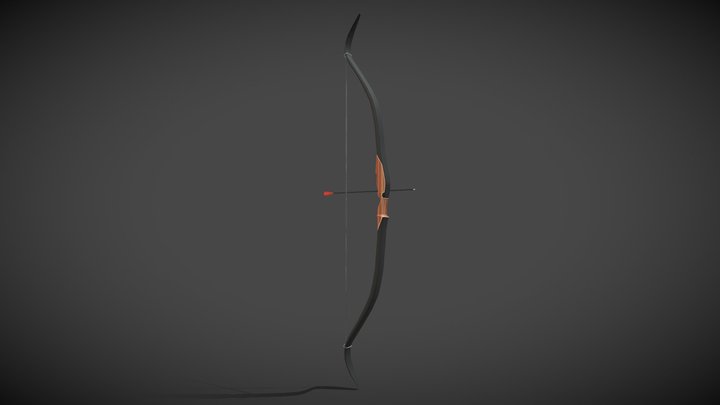 GART250 Bow and Arrow (Clean) 3D Model