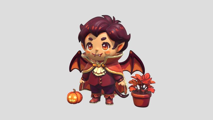 Autumn Vampire Prince 3D Model