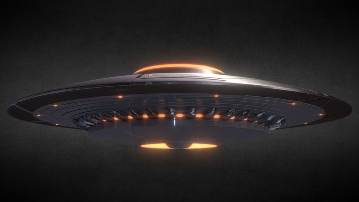 UFO Flying Saucer Spaceship OVNI 3D Model