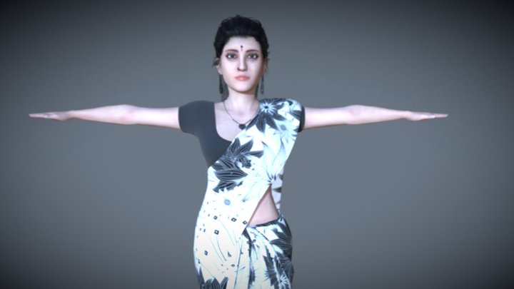 Indian Girl AASHNI_AX08OM Indian Female 3D Model