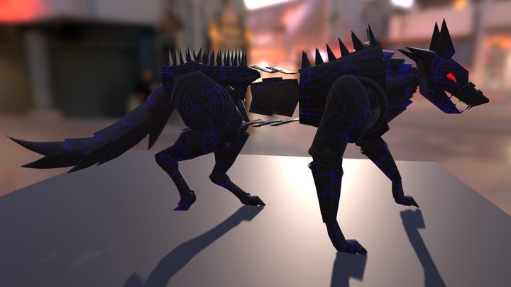Wolfwalk 3D Model