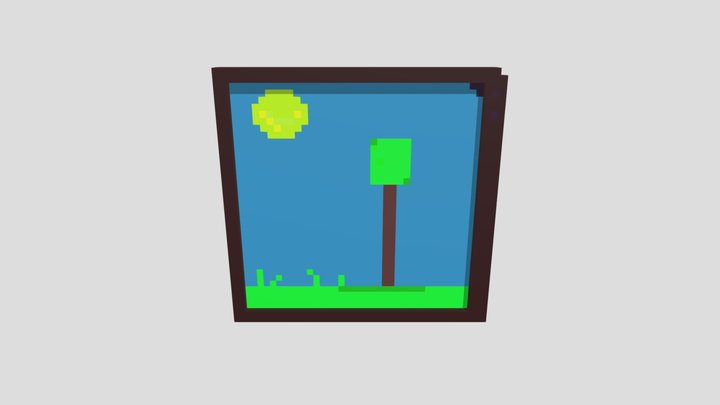 Painting titled "Youngest Tree" 3D Model