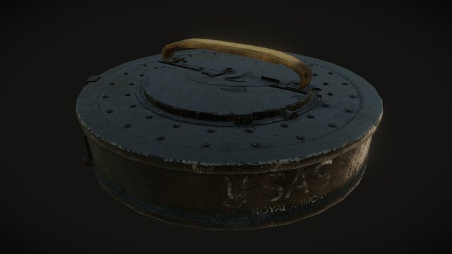 Vickers K-Gun Ammo Drum 3D Model
