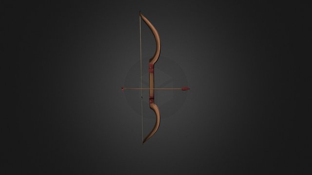 First Project: Hand painted Bow 3D Model