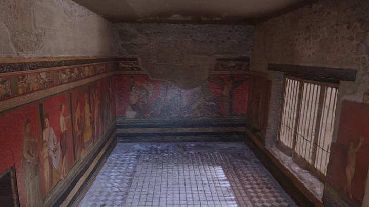 Mystery Villa Room 3, Pompeii 3D Model