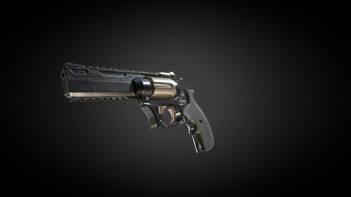 .357 Revolver 3D Model
