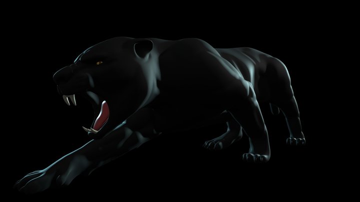 Black Panther 3D Model
