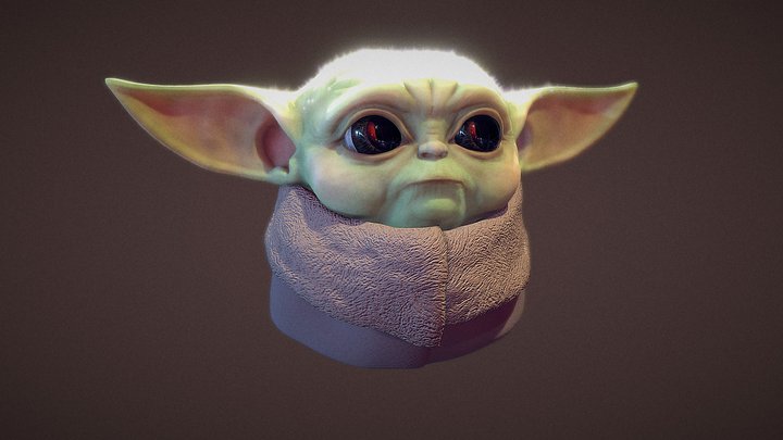 Baby Yoda (Grogu) 3D Model