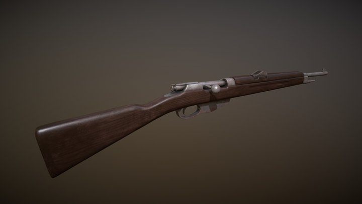 Dutch Mannlicher M1895 Carbine 3D Model