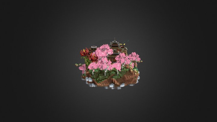 Japan Floating Island - Lobby 3D Model