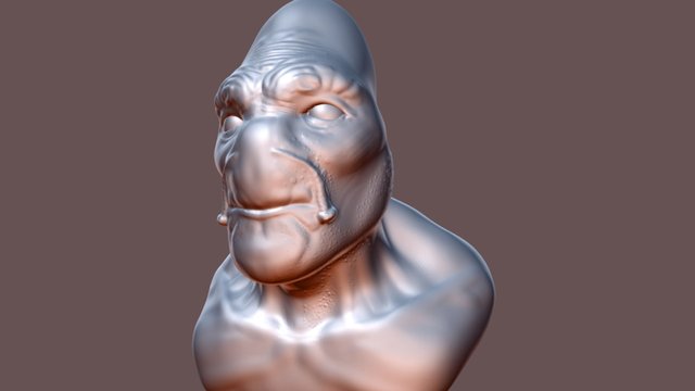 Ape Character. 3D Model