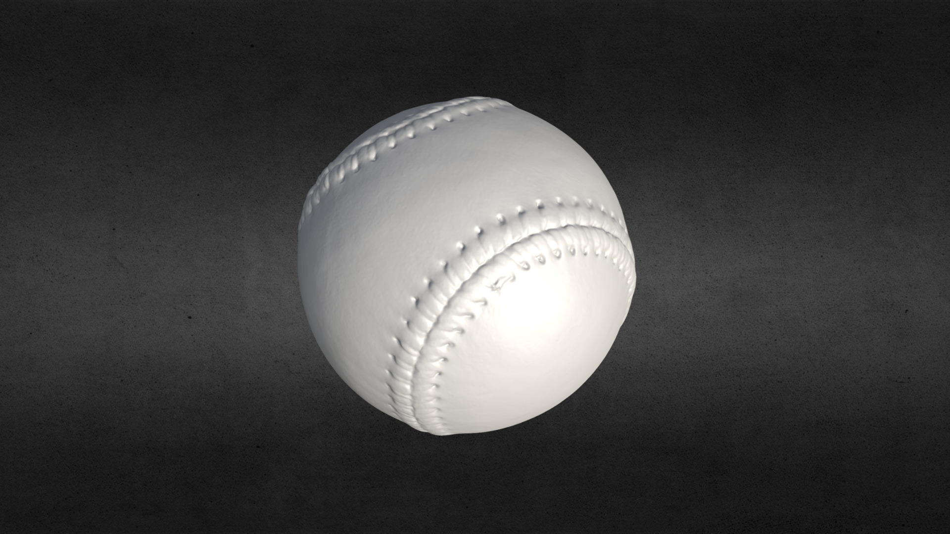 3D model 3D Scanned Baseball (3D Printable) - This is a 3D model of the 3D Scanned Baseball (3D Printable). The 3D model is about a white and black ball.