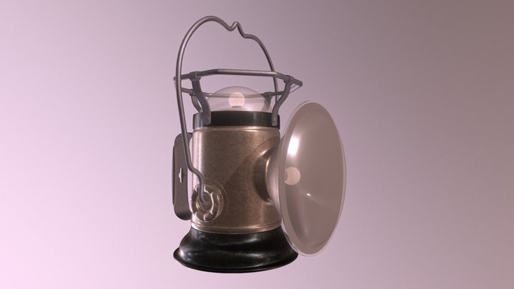 Lamp Textured 3D Model
