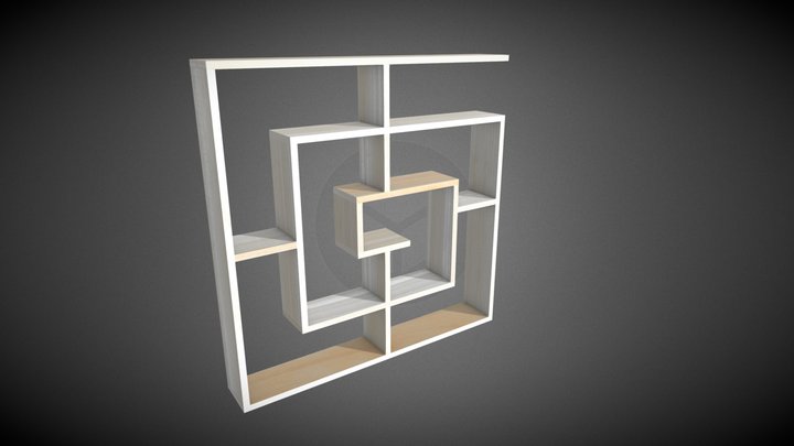 Book shelf 3D Model