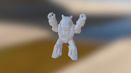 Hippo 3D Model
