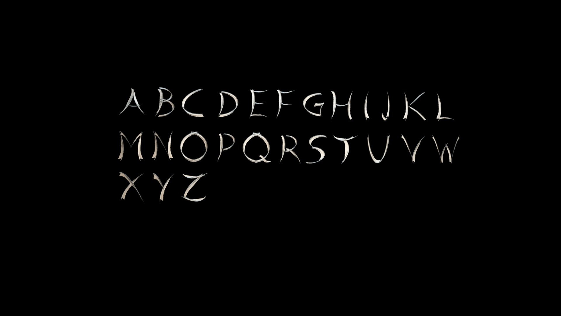 ElLeven FONT Upper Letters