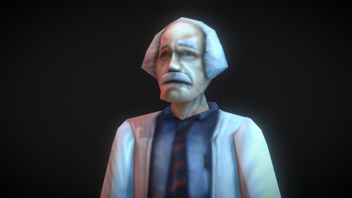 Half-Life Scientist Einstein 3D Model