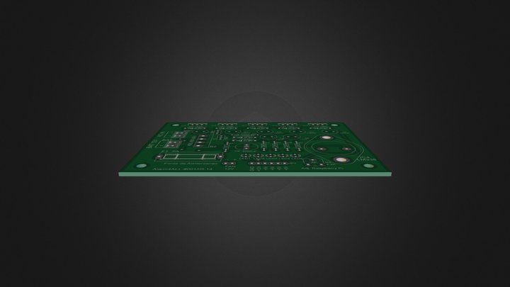 Power Supply PCB 3D Model