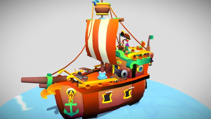 Pirate Ship 3D Model