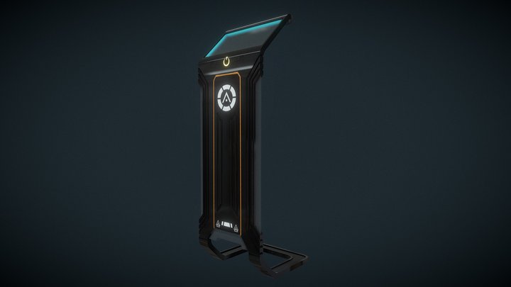 Sci-Fi Master Control Terminal 3D Model