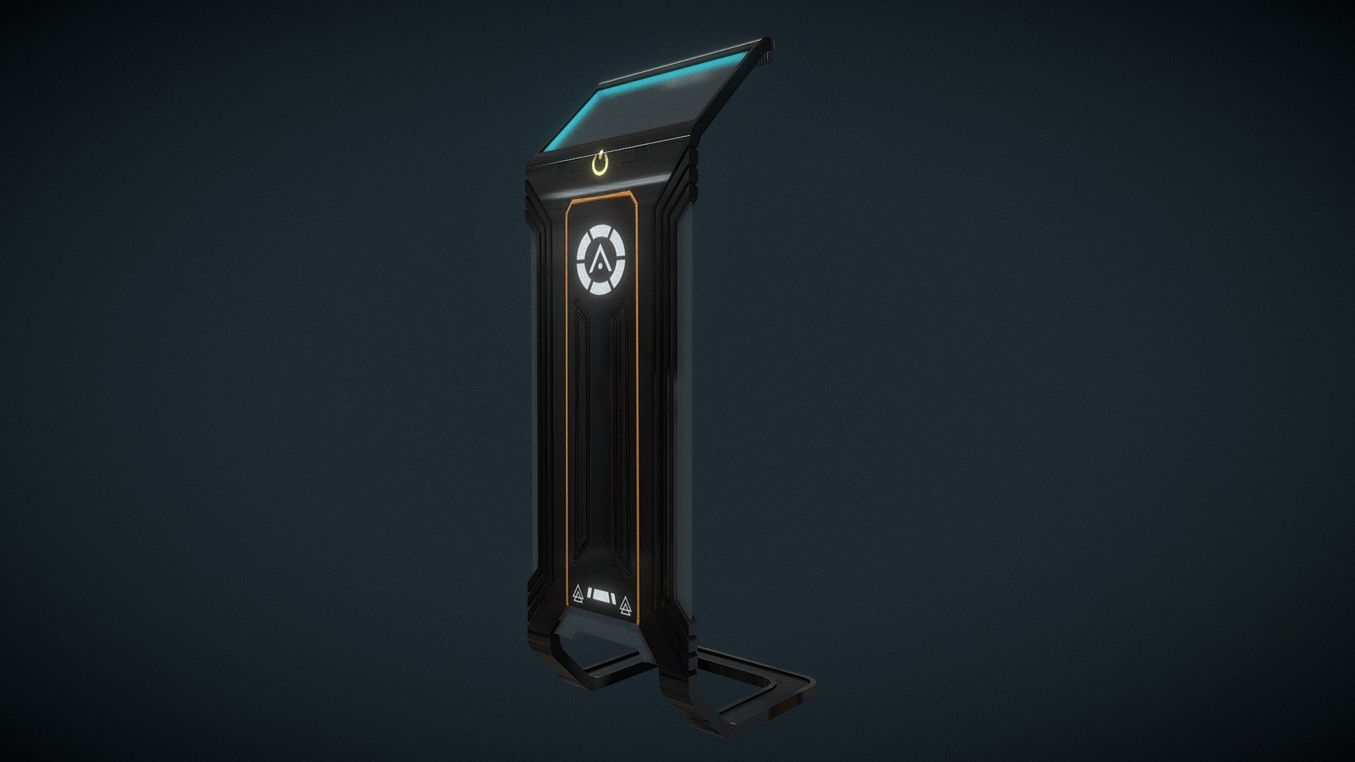 SciFi Master Control Terminal Download Free 3D model by Esfinges