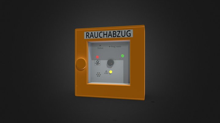 Deduction button (Rauchabzug Auslöser) 3D Model