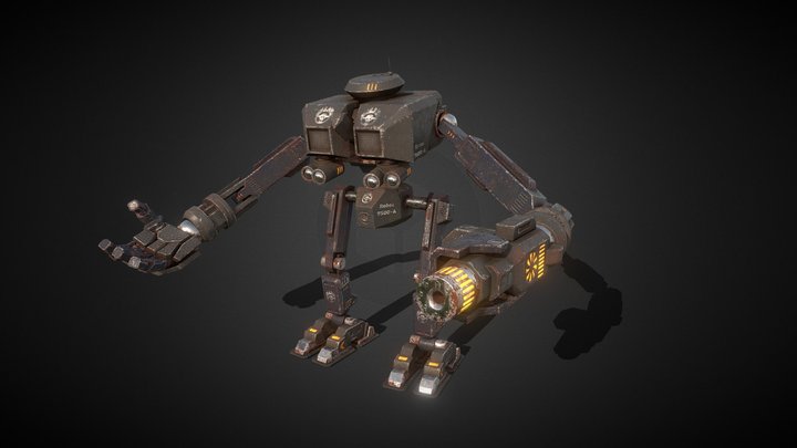 Mad Max Themed - Battle Bot 3D Model