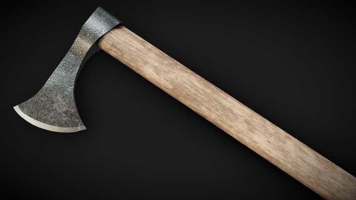 Viking throwing axe 1 3D Model