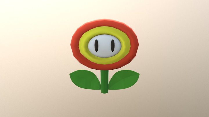 Fire Flower 3D Model