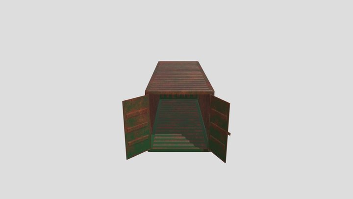 Rusty Container 3D Model