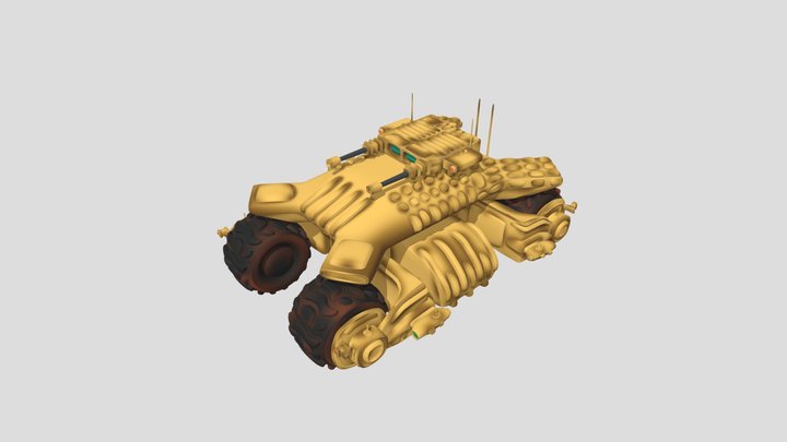 Futuristic Tactical Vehicle. 3D Model