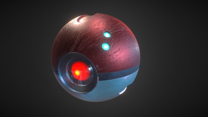 Pokeball 3D Model