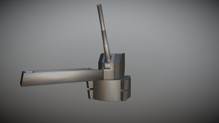 Ship gun system 3D Model