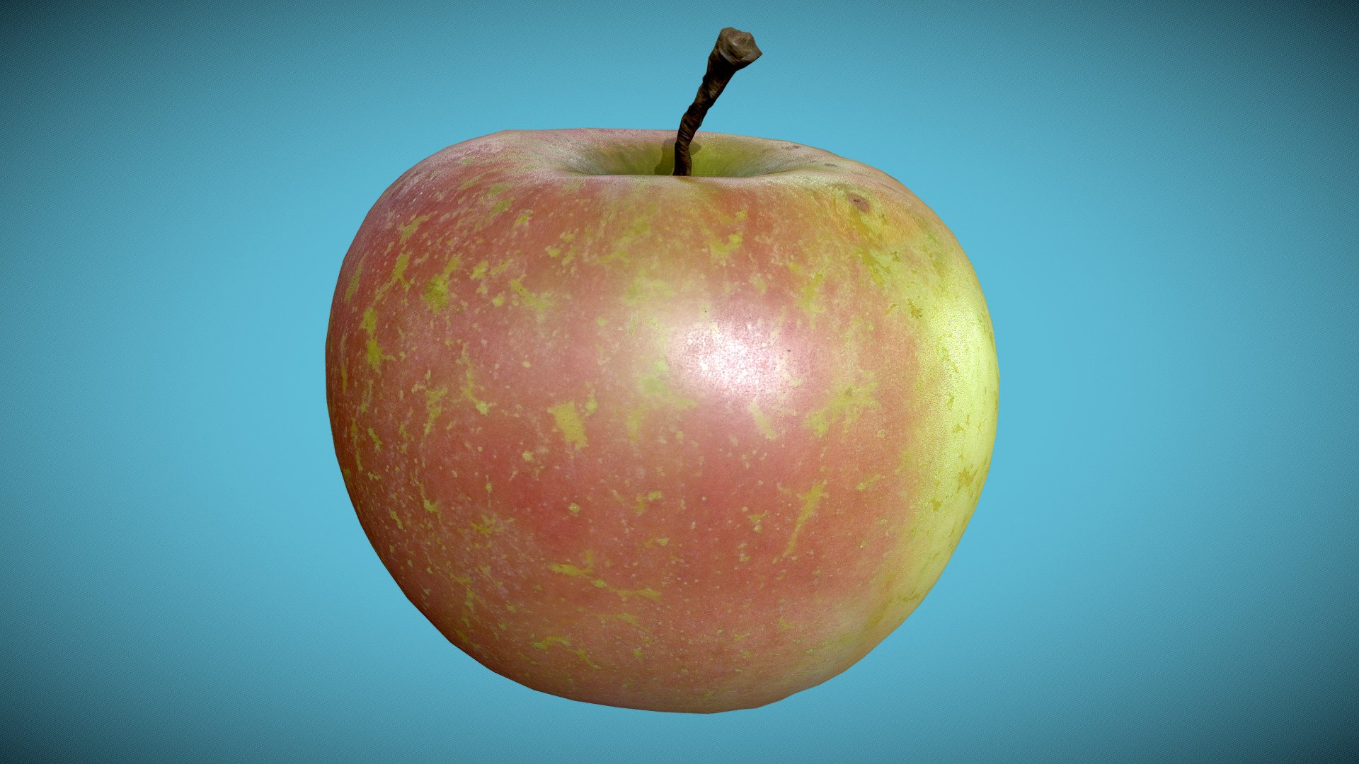 Retopologized Photoscanned Apple