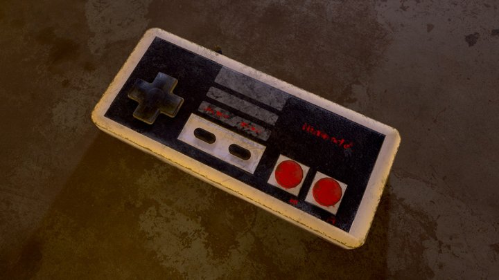 NES Controller 3D Model