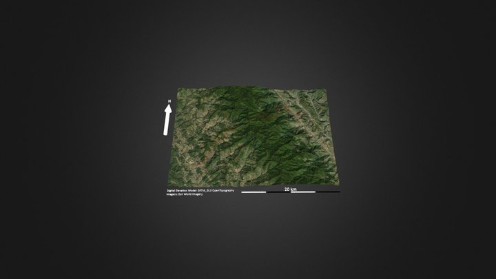 哀牢山穿越（大雪锅山） – Free 3D Model STL