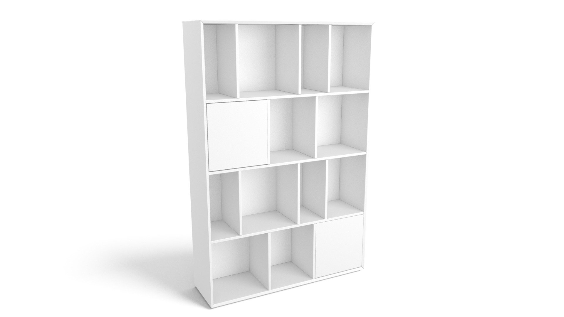 Stretto Large Shelves, White