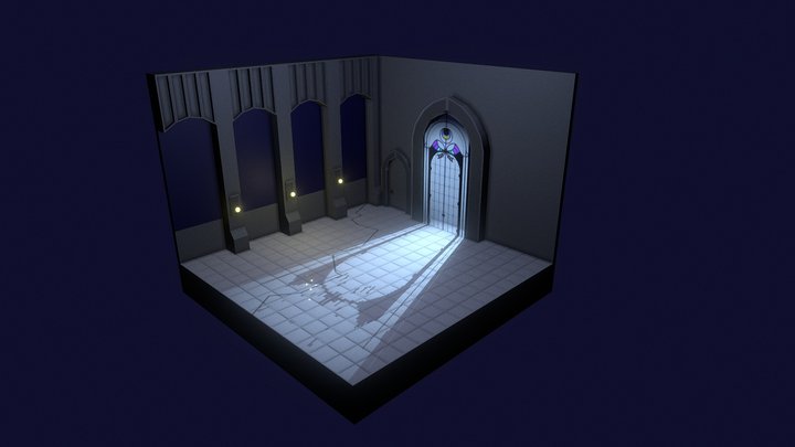 Solitude Citadel background from Azura 3D Model