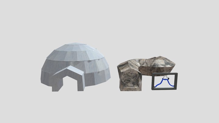 Gorilla Tag Mountains Assets – Gratis 3D-model STL