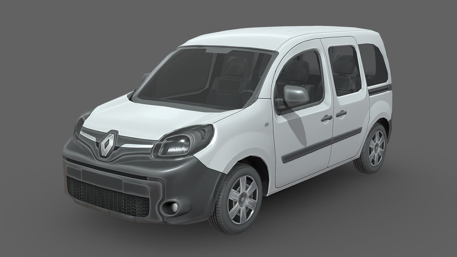 Low Poly Car Renault Kangoo 2014 3D Model By ROH3D 09602a3 