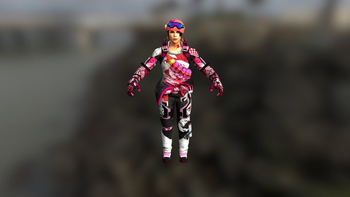 female - soldier 3D Model