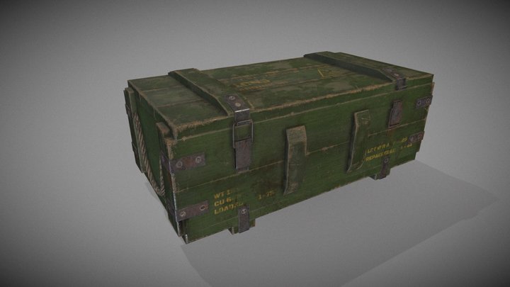 Military Ammobox WW2 3D Model
