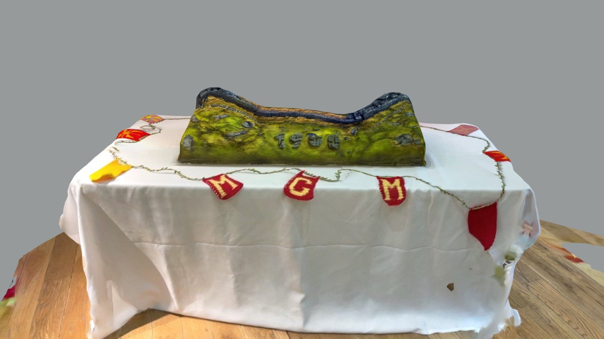 Hadrians wall in cake