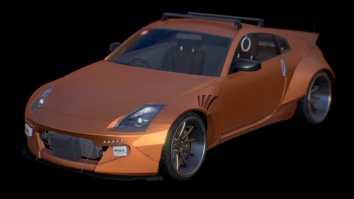 Nissan 350Z Rocket Bunny 3D Model