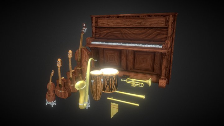Instrumentos Músicales 3D Model