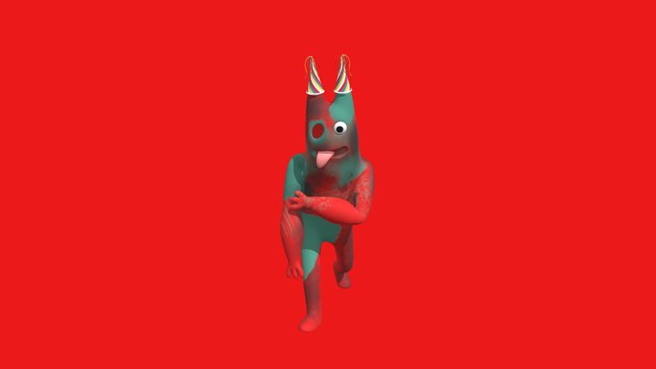 Injured Banban RIGGED 3D Model